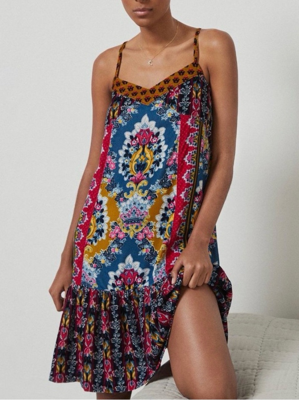 Anthropologie Zadie Velvet Slip Dress